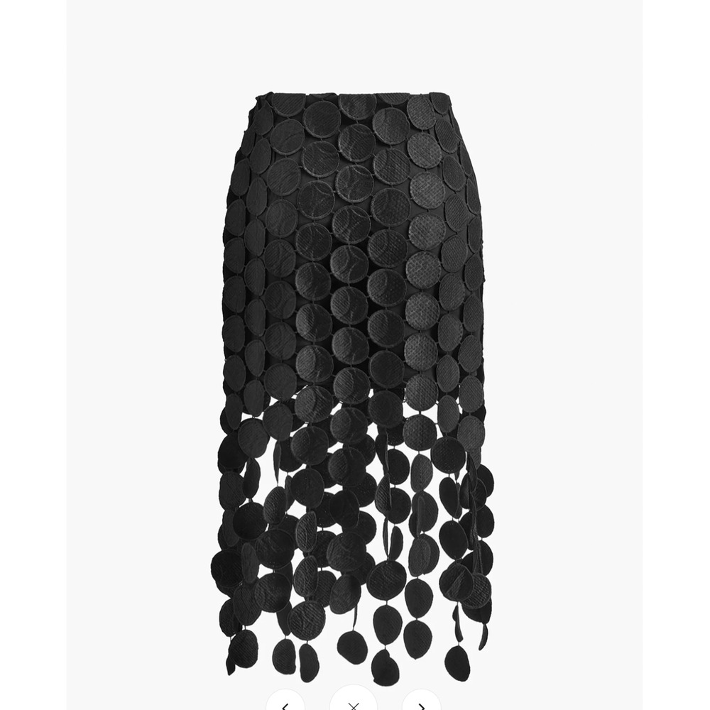 NWT Commense Laser Cut Multi Circle Double Layered Skirt Sz M - Picture 5 of 7